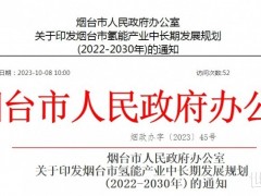 山東煙臺發布氫能產業中長期發展規劃（附綠氫項目）