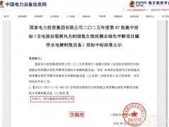 中標(biāo) | 定了！9674.34萬元！陽光氫能中標(biāo)國(guó)家電投17臺(tái)電解槽訂單